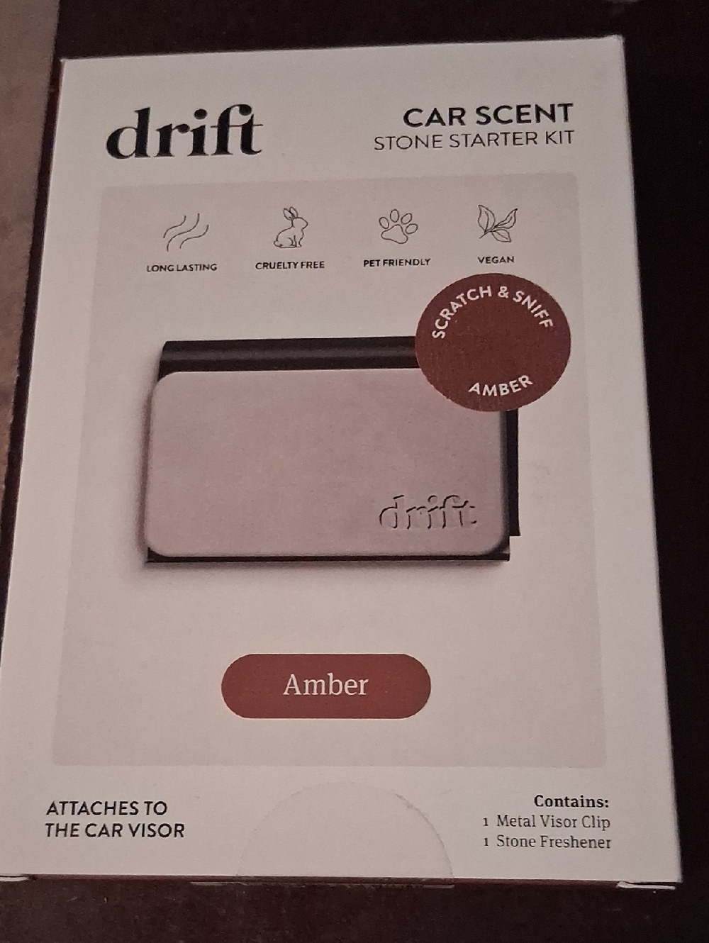 drift Amber Car Scent Stone Starter Kit